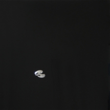 32_1 ) auriga nero,2014. acciaio e acrilico su lexan. cm 90 x 90.
