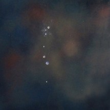 10_6) riverberi, 2012. acrilico e swarovski su lexan cm 40 x 40