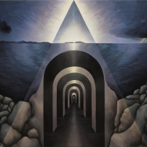 02 Kelly Berg,Tunnel Through Time, Acrylic on Canvas, 24 x 36, 2021