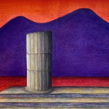 06 Ned Evans, Sunset Alone at Pompeii 20x24, 2021